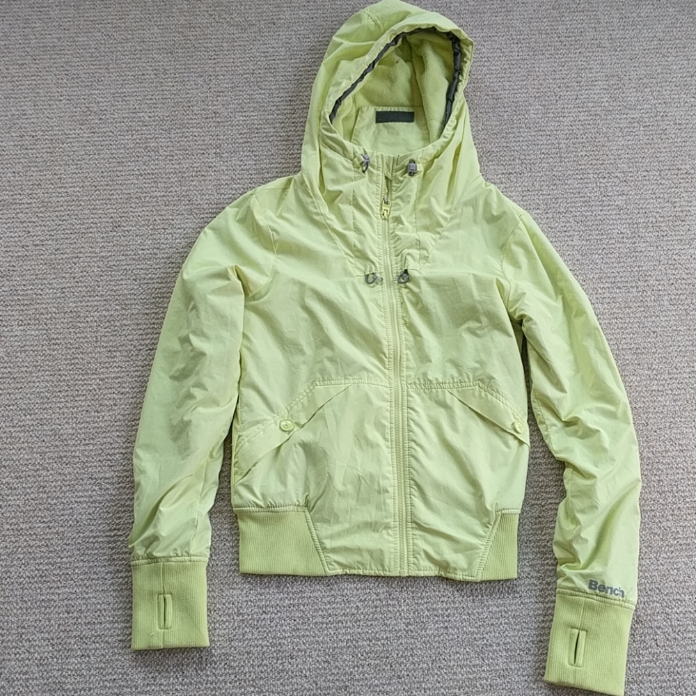 Soft Neon Yellow Bench Jacket - S